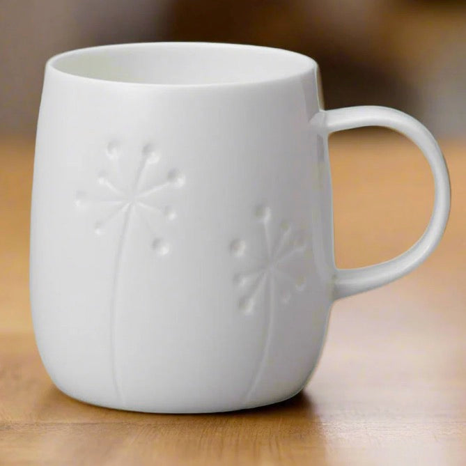 Quinto White Bone China Mugs