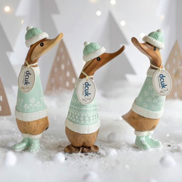 Christmas Wooden Ducks - Duck Barn Interiors