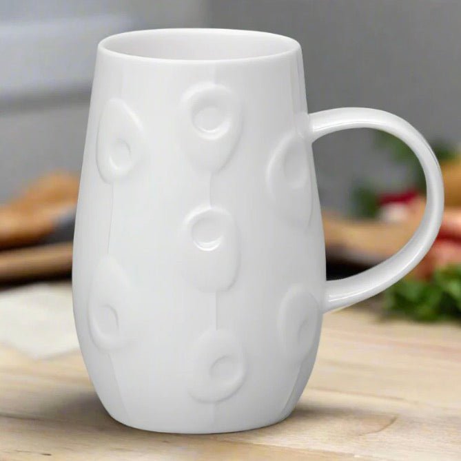 Droplet White Bone China Mugs - Duck Barn Interiors