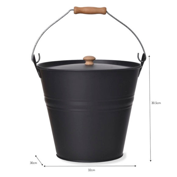 Jutland Fire Bucket - Carbon 3 - Fire Buckets- Duck Barn Interiors