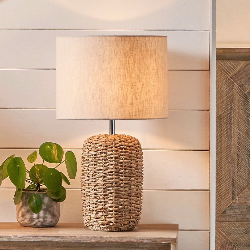 Acer Natural Woven Table Lamp - Tall1 - Duck Barn Interiors