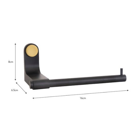 Adelphi Toilet Roll Holder - Black - Duck Barn Interiors