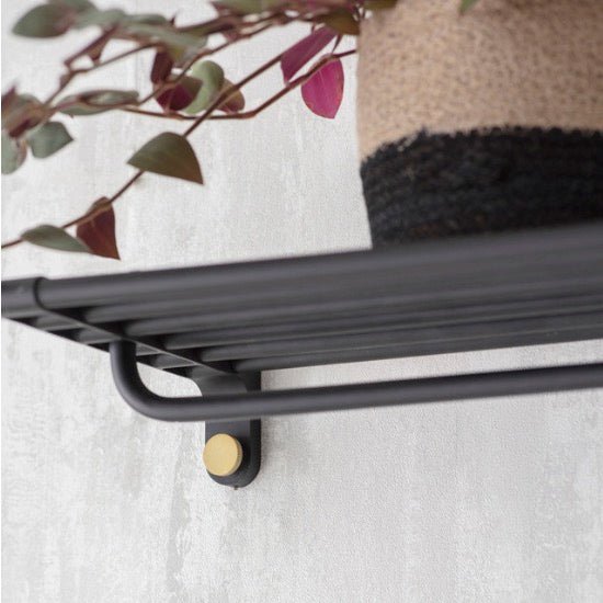 Adelphi Wall Shelf - Black2 - Duck Barn Interiors