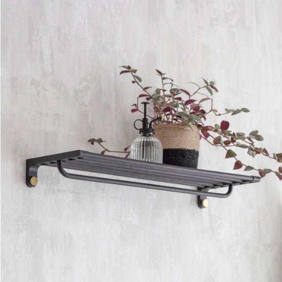 Adelphi Wall Shelf - Black - Duck Barn Interiors