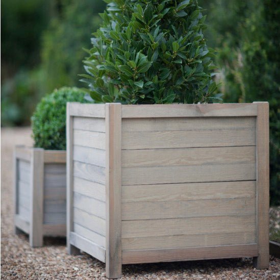 Aldsworth Square Wooden Planter (2 Sizes)4 - Duck Barn Interiors