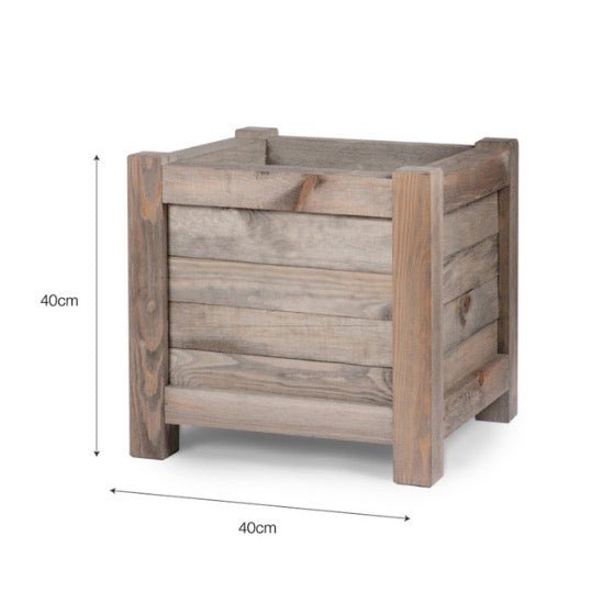 Aldsworth Square Wooden Planter (2 Sizes)7 - Duck Barn Interiors