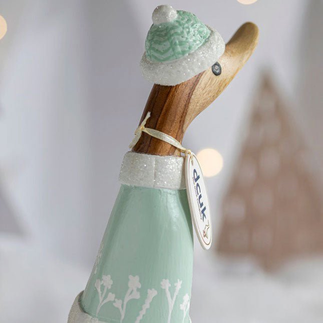 Alpine Fresh Duckling in Christmas Jumper and Spotty Boots3 - Duck Barn Interiors