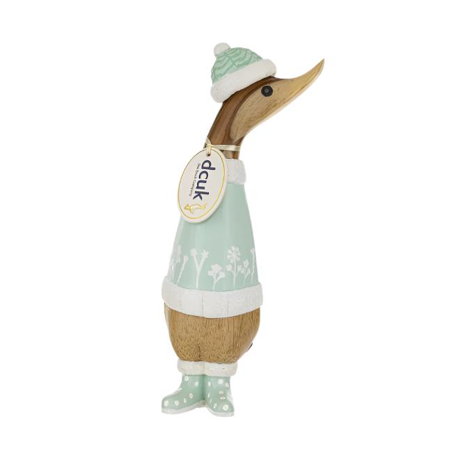 Alpine Fresh Duckling in Christmas Jumper and Spotty Boots5 - Duck Barn Interiors