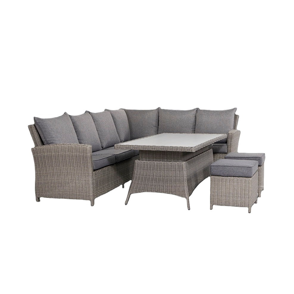 Barbados Slate Grey Outdoor Corner Seating Set Long Left with Ceramic Top4 - Duck Barn Interiors