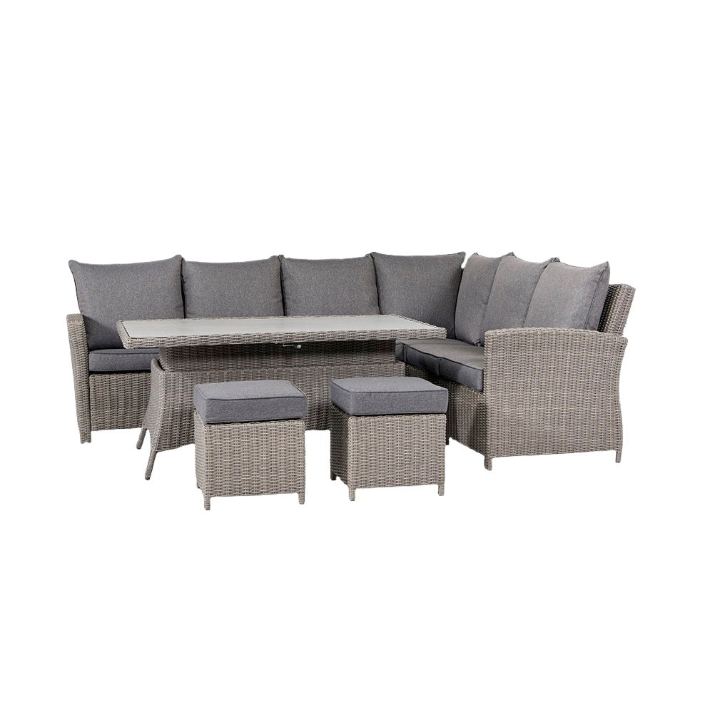 Barbados Slate Grey Outdoor Corner Seating Set Long Left with Ceramic Top5 - Duck Barn Interiors