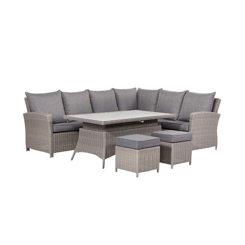 Barbados Slate Grey Outdoor Corner Seating Set Long Left with Ceramic Top3 - Duck Barn Interiors