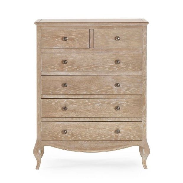 Camille 6 Drawer Chest - Limed Oak4 - Duck Barn Interiors