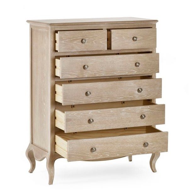 Camille 6 Drawer Chest - Limed Oak3 - Duck Barn Interiors