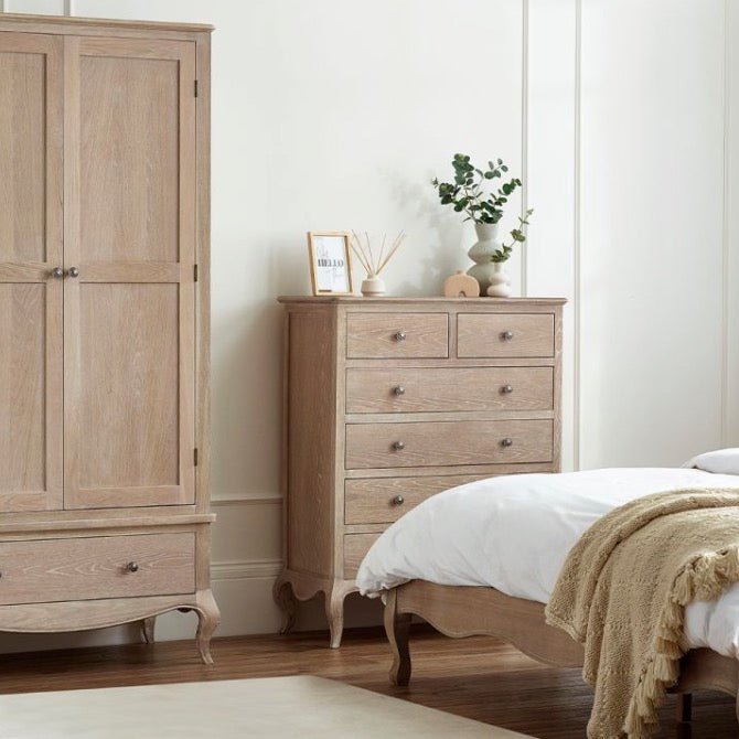 Camille 6 Drawer Chest - Limed Oak5 - Duck Barn Interiors