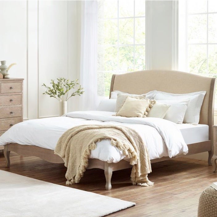 Camille Bed Frame - Limed Oak (3 Sizes)1 - Duck Barn Interiors