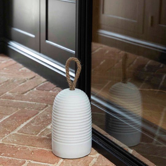 Cement Doorstop - Pale Grey3 - Duck Barn Interiors