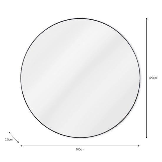 Cherington Round Wall Mirror - 100cm3 - Duck Barn Interiors