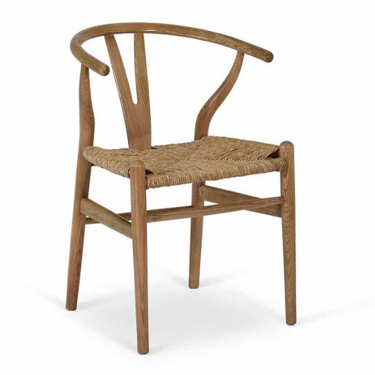 Chilthorne Wishbone Dining Chairs - Natural (Set of 2) - Duck Barn Interiors