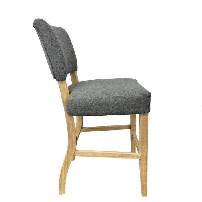 Clanfield Bar Stool - Grey - Duck Barn Interiors