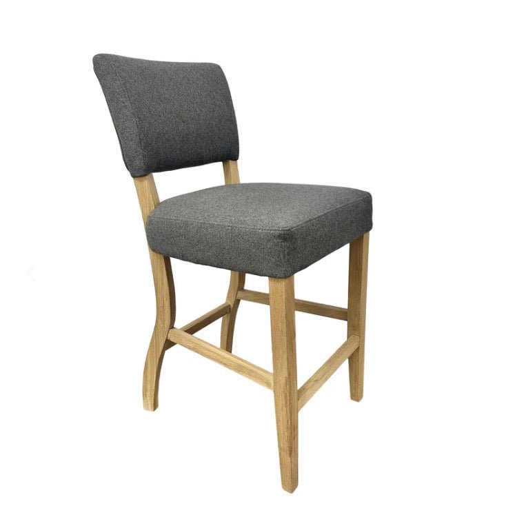 Clanfield Bar Stool - Grey - Duck Barn Interiors