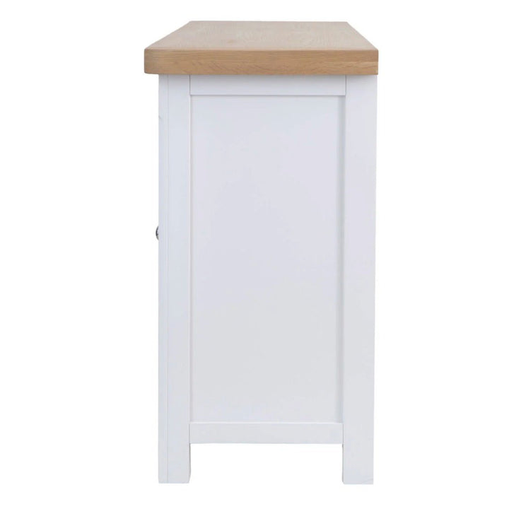 Clanfield White 4 Door Sideboard6 - Duck Barn Interiors