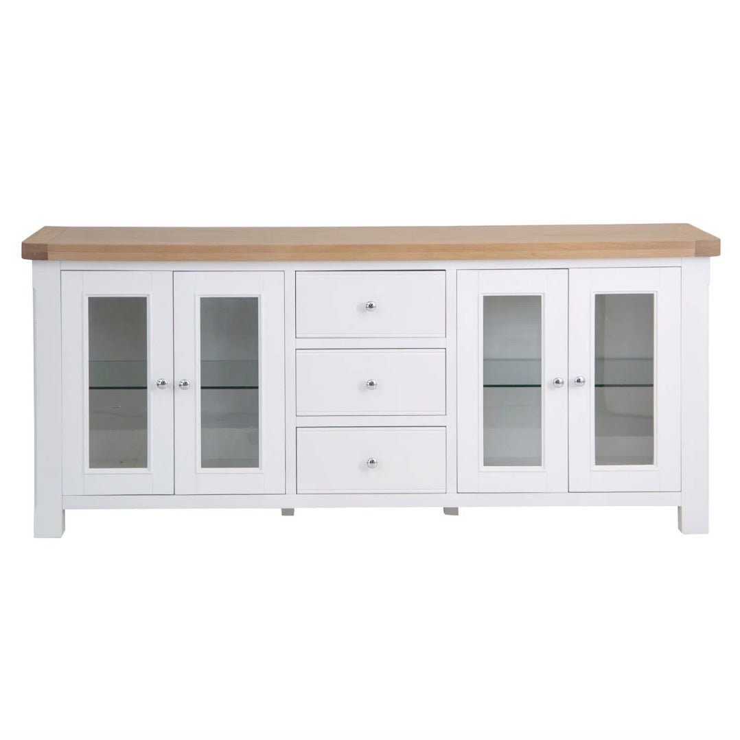 Clanfield White 4 Door Sideboard4 - Duck Barn Interiors