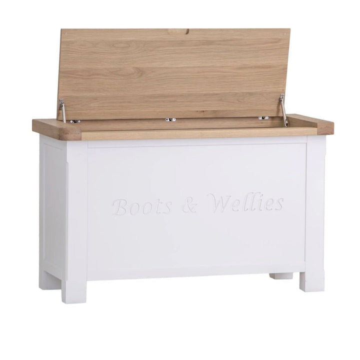 Clanfield White Boots & Wellies Storage Chest8 - Duck Barn Interiors