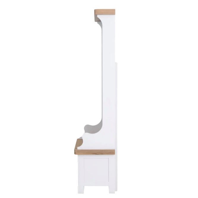 Clanfield White Coat Rack Hallway Bench6 - Duck Barn Interiors