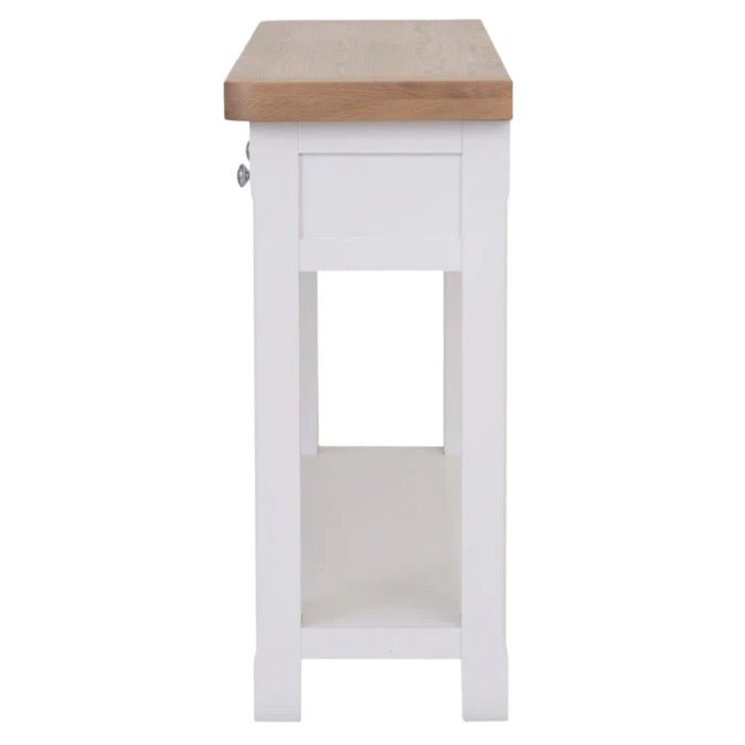 Clanfield White Console Table5 - Duck Barn Interiors