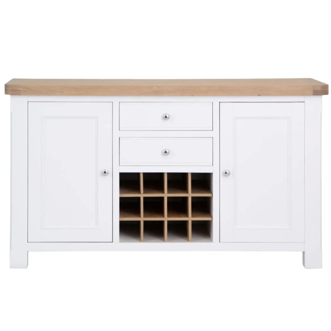 Clanfield White Large Sideboard3 - Duck Barn Interiors