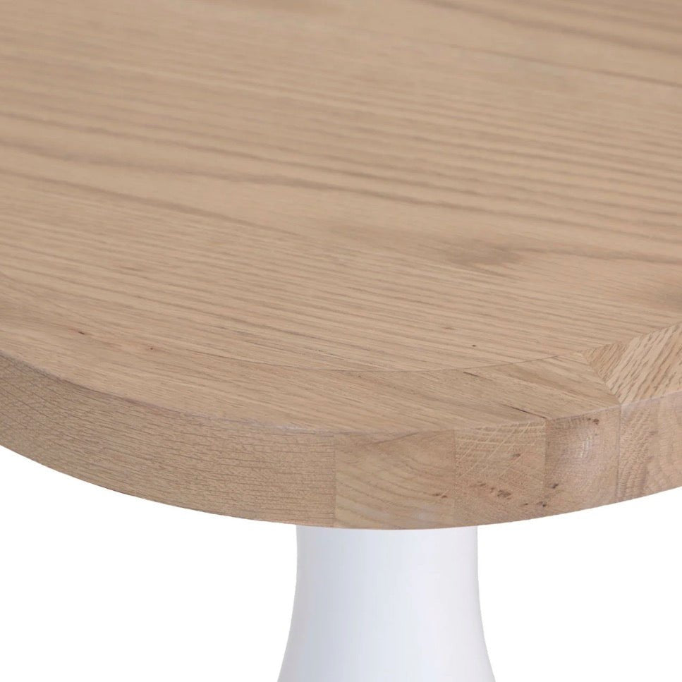 Clanfield White Round Wine Table3 - Duck Barn Interiors