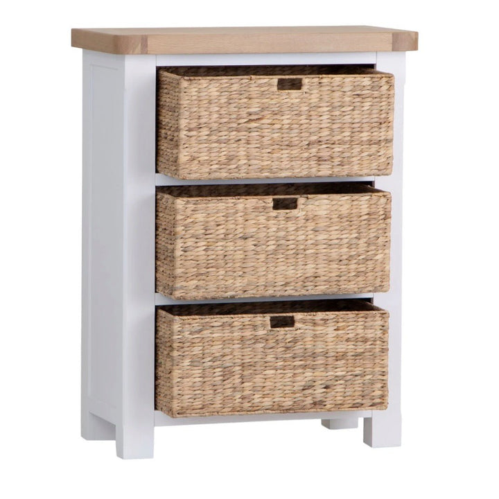 Clanfield White Shoe Storage Chest3 - Duck Barn Interiors