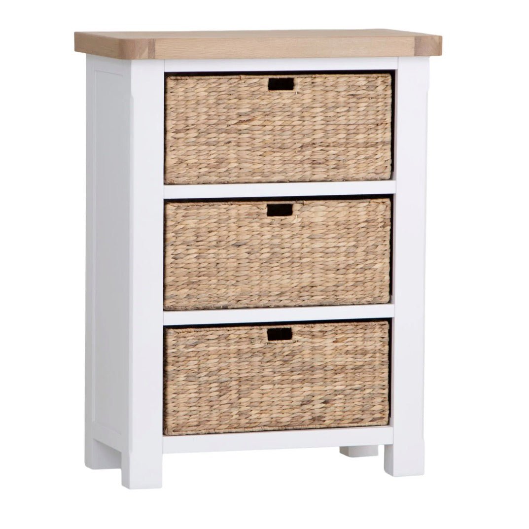 Clanfield White Shoe Storage Chest2 - Duck Barn Interiors