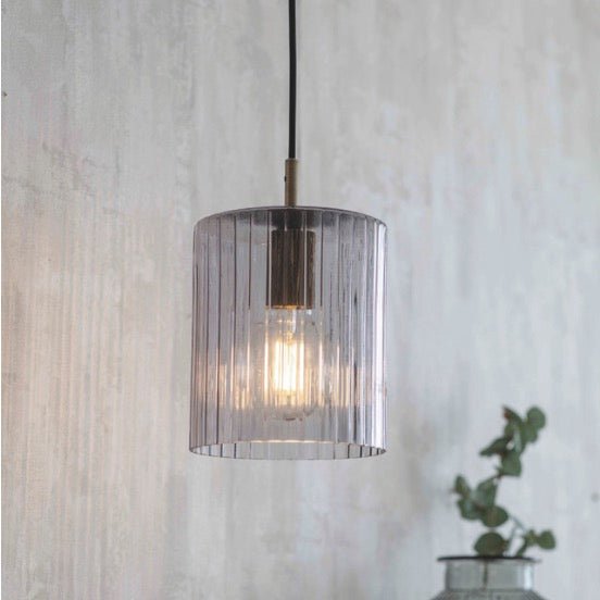 Clarendon Pendant Light - Smoke - Duck Barn Interiors