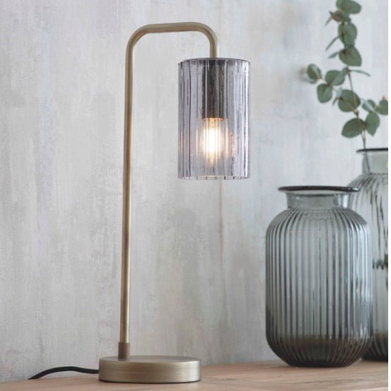 Clarendon Table Lamp - Smoke - Duck Barn Interiors