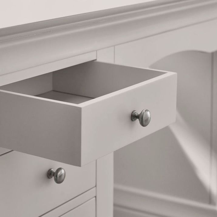 Clermont Light Grey Dressing Table4 - Duck Barn Interiors