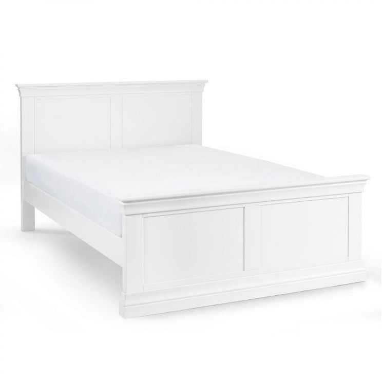 Clermont White 4ft 6" Double Bed Frame - Duck Barn Interiors