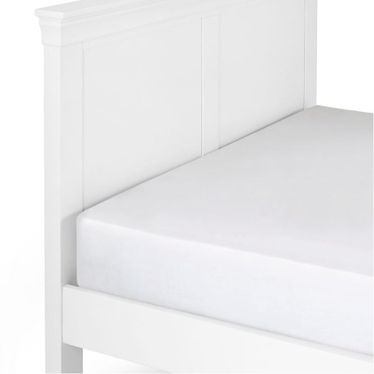 Clermont White 5ft King Size Bed Frame - Duck Barn Interiors