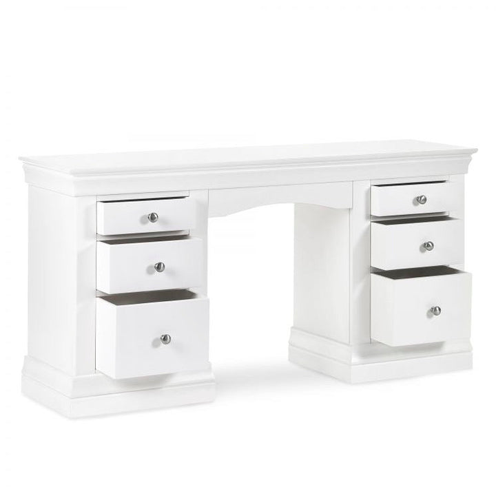 Clermont White Dressing Table4 - Duck Barn Interiors