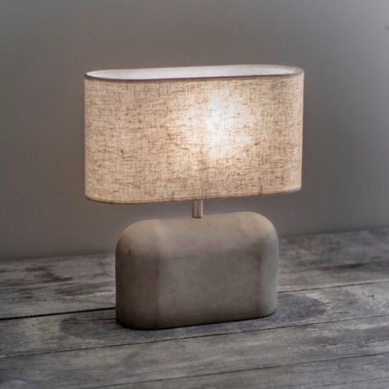 Concrete Millbank Slab Table Lamp2 - Duck Barn Interiors