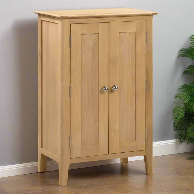 Cotswold Oak Shoe Storage Cupboard - Duck Barn Interiors