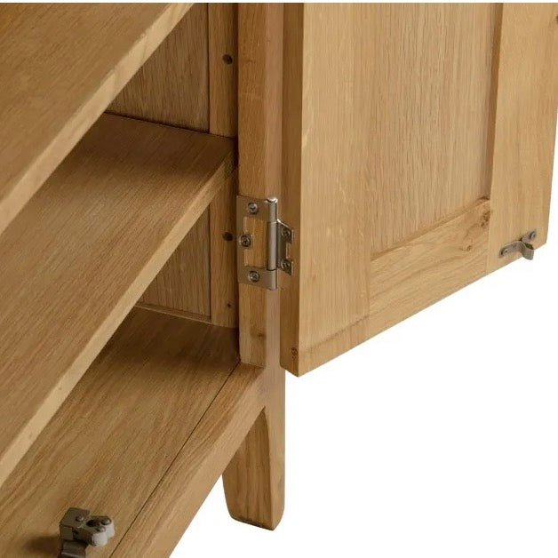 Cotswold Oak Shoe Storage Cupboard - Duck Barn Interiors