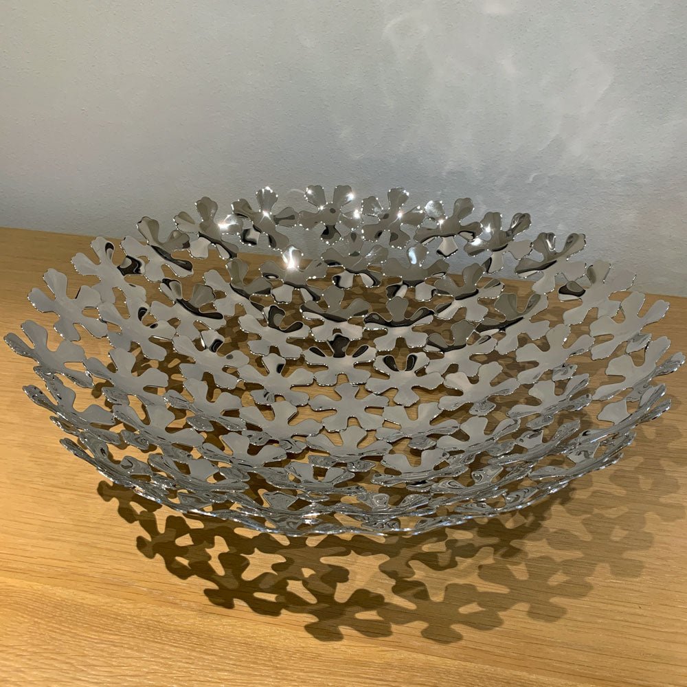 Decorative Stainless Steel Petal Platter - Large - Duck Barn Interiors