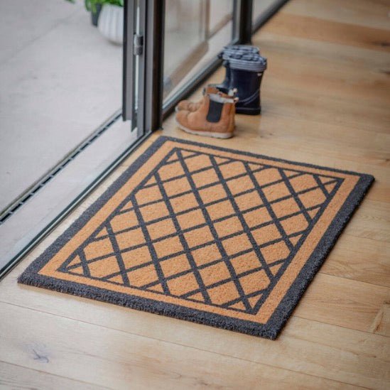 Diamond Pattern Doormat - Natural (2 sizes)2 - Duck Barn Interiors