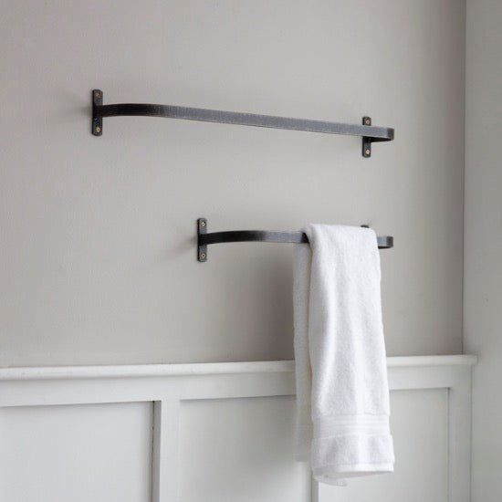 Farringdon Towel Rail - Black (2 Sizes) - Duck Barn Interiors