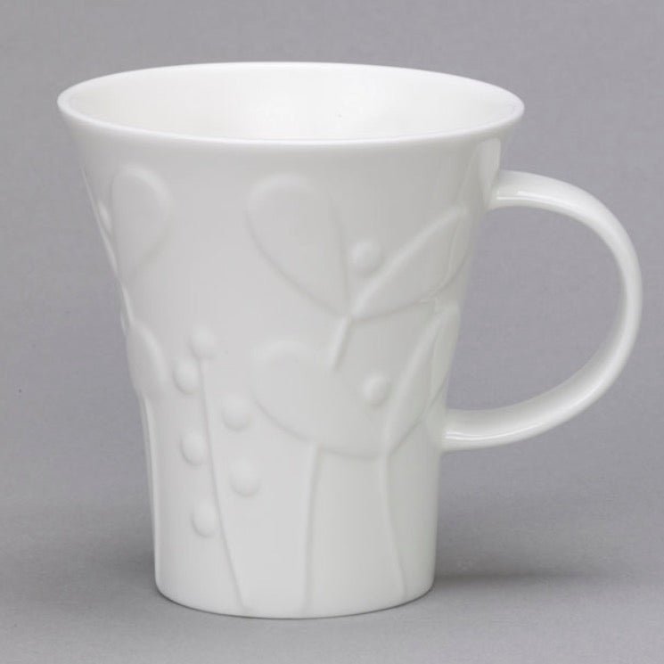 Flute White Bone China Mug - Seedling3 - Duck Barn Interiors