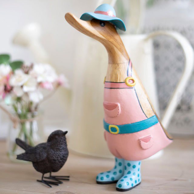 Gardener Duckling - Blue Spotty Welly Boots2 - Duck Barn Interiors