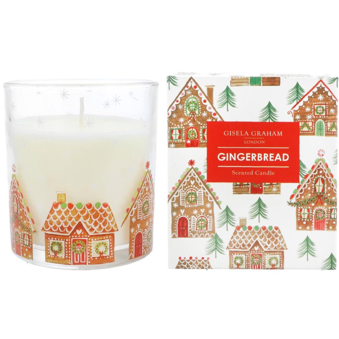 Gisela Graham Boxed Scented Candle - Gingerbread House - Large1 - Duck Barn Interiors