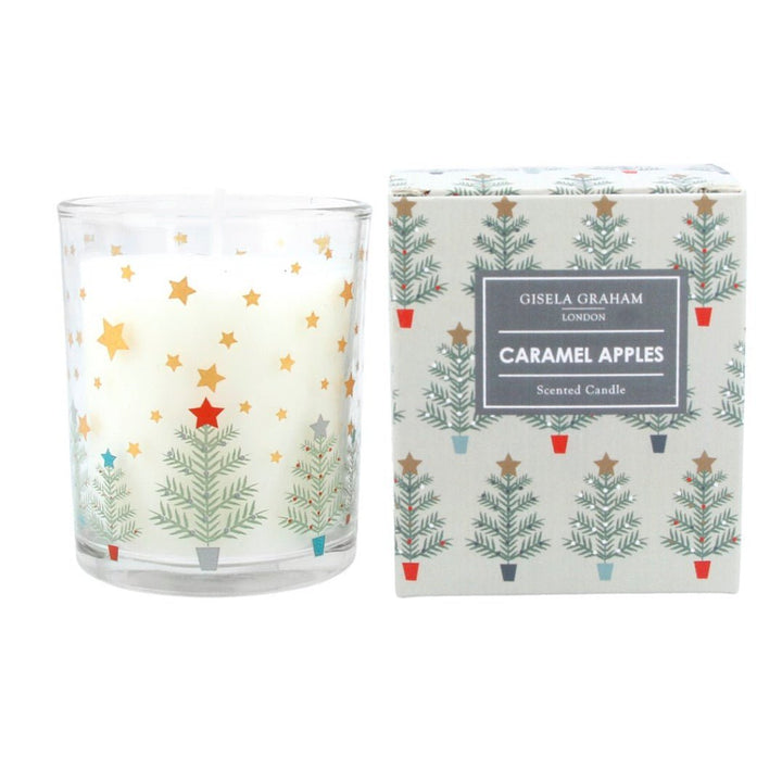 Gisela Graham Boxed Scented Candle - Trees & Stars - Large1 - Duck Barn Interiors