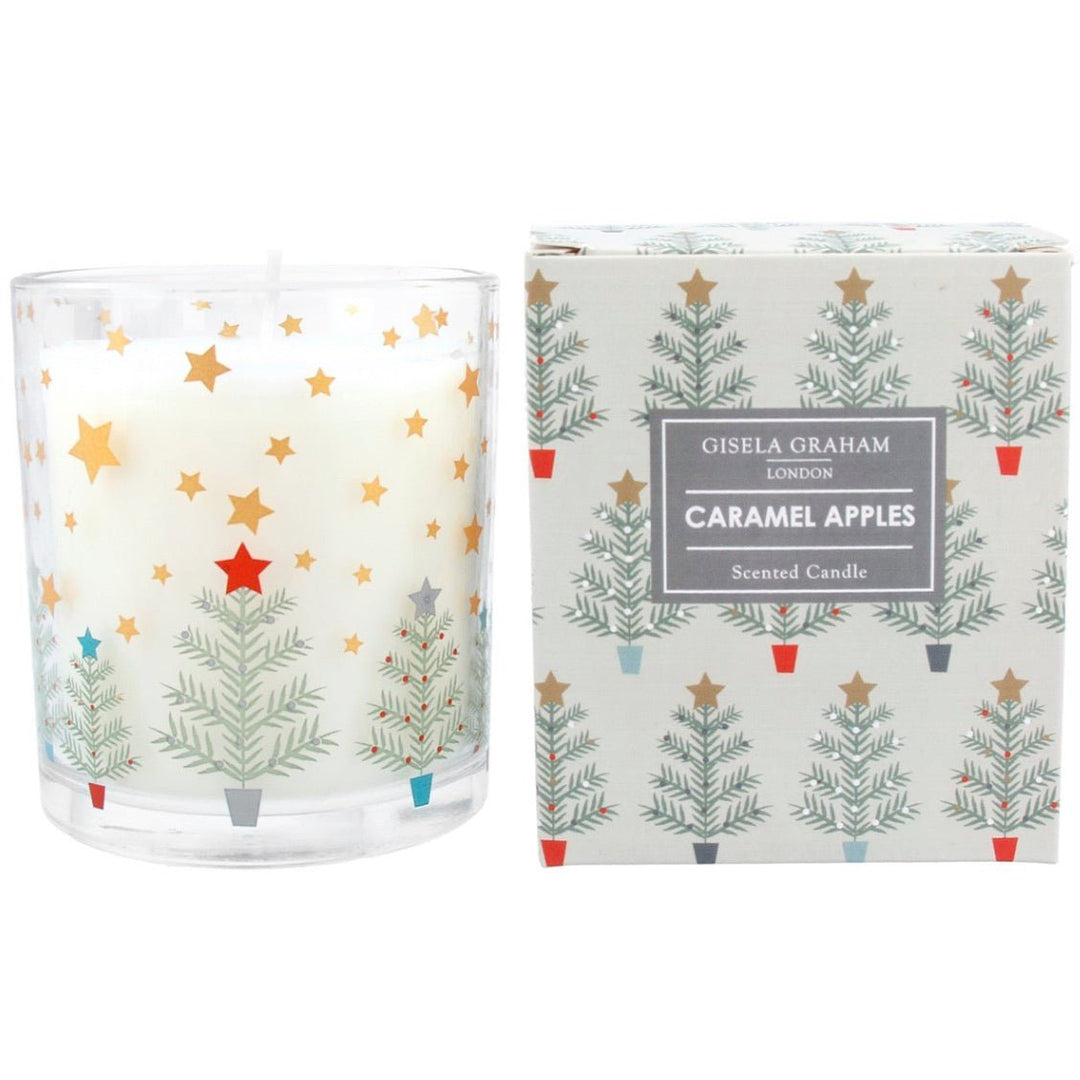 Gisela Graham Boxed Scented Candle - Trees & Stars - Large2 - Duck Barn Interiors